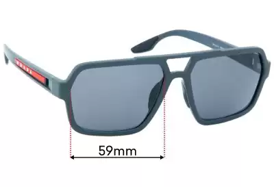 Prada SPS01X Replacement Lenses 59mm wide 