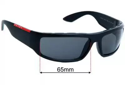 Prada SPS02U Ersatzgläser 65mm wide 