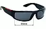 Sunglass Fix Verres de Remplacement pour Prada SPS02U - 65mm Wide 