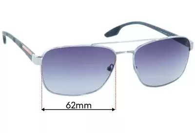 Prada SPS51U Ersatzgläser 62mm wide 