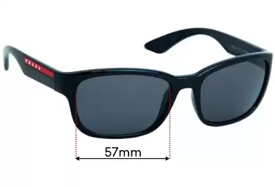 Prada SPS05V Ersatzgläser 57mm wide 