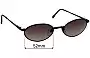 Sunglass Fix Lentes de Repuesto para Revo 1111 Python - 52mm Wide 