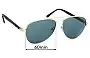 Sunglass Fix Replacement Lenses for Bill Bass 2352 - 60mm Wide 