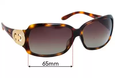 Bvlgari 8013-B Replacement Lenses 65mm wide 