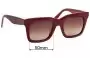 Sunglass Fix Ersatzgläser für Celine CL 41411/F/S - 50mm Wide 