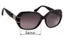 Sunglass Fix Ersatzgläser für Coach HC8119 Bryn - 56mm Wide 