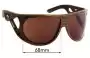 Sunglass Fix Lentes de Repuesto para Diesel DS0043 - 68mm Wide 