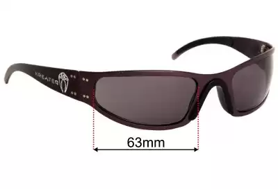Gatorz Kreater Replacement Lenses 63mm wide 
