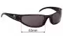 Sunglass Fix Replacement Lenses for Gatorz Kreater - 63mm Wide 