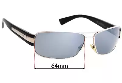 Giorgio Armani GA 598/S Replacement Lenses 64mm wide 