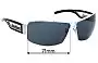 Sunglass Fix Replacement Lenses for Jean Paul Gaultier SJP037 - 71mm Wide 