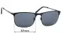 Sunglass Fix Ersatzgläser für Jeff Banks JB Sun Rx 09 - 57mm Wide 