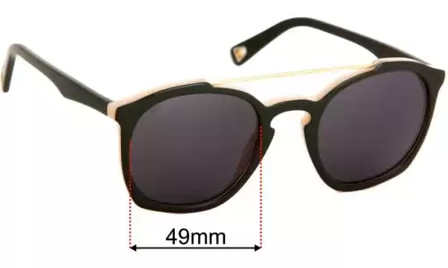 Sunglass Fix Replacement Lenses for Lucy Folk Shady Ships - 51mm Wide Lucy Folk Shady Ships Replacement Lenses 51mm wide