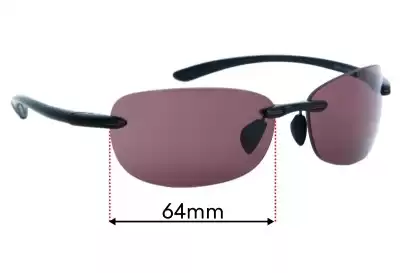 Maui Jim MJ913 Hanalei Replacement Lenses 64mm wide 