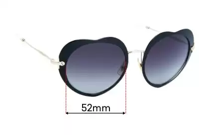 Miu Miu SMU54R  Lentes de Repuesto 52mm wide 