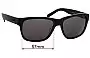 Sunglass Fix Replacement Lenses for Morrissey Boulevard - 57mm Wide 