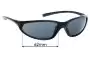 Sunglass Fix Verres de Remplacement pour Nike EV0052 Skylon - 63mm Wide 