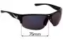 Sunglass Fix Replacement Lenses for Nike EV0873 Golf X2 PRO E - 74mm Wide 