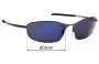 Sunglass Fix Replacement Lenses for Oakley Whisker OO4141 - 60mm Wide 