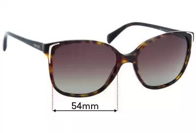 Prada SPR01O *Measure Original* Replacement Lenses 54mm wide 