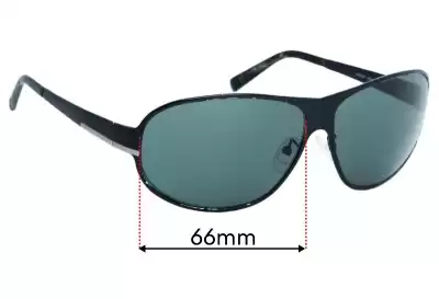 Prada SPR55F Replacement Lenses 66mm wide 