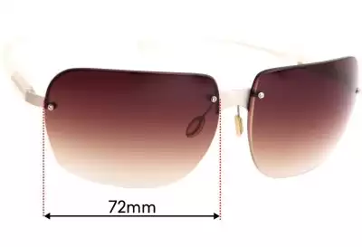 Prada SPR75A Ersatzgläser 72mm wide 