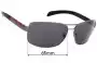 Sunglass Fix Replacement Lenses for Prada SPS54I - 65mm Wide 