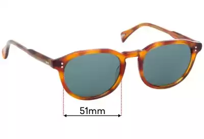 Raen Rollo Replacement Lenses 51mm wide 