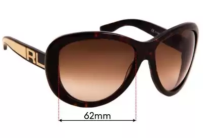Ralph Lauren RL 1543/S Replacement Lenses 62mm wide 