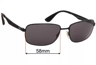 Ray-Ban RB3529 Lentes de Repuesto 58mm wide 