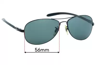 Ray-Ban RB8301 Tech Ersatzgläser 56mm wide 