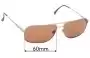 Sunglass Fix Replacement Lenses for Rodenstock R1274 - 60mm Wide 