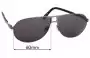 Sunglass Fix Lentes de Repuesto para Rodenstock R1316 - 60mm Wide 