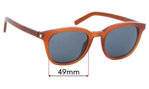 Sunglass Fix Replacement Lenses for Saint Laurent Classic 1 - 49mm Wide Sunglass Fix Replacement Lenses for Saint Laurent Classic 1 - 49mm Wide