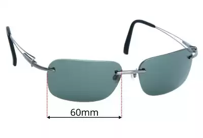 Serengeti Piers Replacement Lenses 60mm wide 