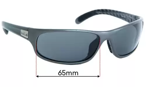 Sunglass Fix Verres de Remplacement pour Bolle Anaconda 11719 - 65mm Wide 