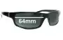 Sunglass Fix Replacement Lenses for Bolle Dirty 8 Low-Low - 64mm Wide 
