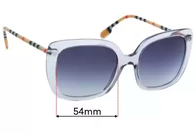 Burberry B 4323 Replacement Lenses 54mm wide 