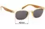 Sunglass Fix Ersatzgläser für Calvin Klein CK5829 - 49mm Wide 