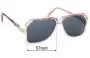 Sunglass Fix Replacement Lenses for Cazal MOD 186 - 57mm Wide 