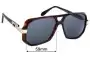 Sunglass Fix Replacement Lenses for Cazal MOD 627 - 59mm Wide 