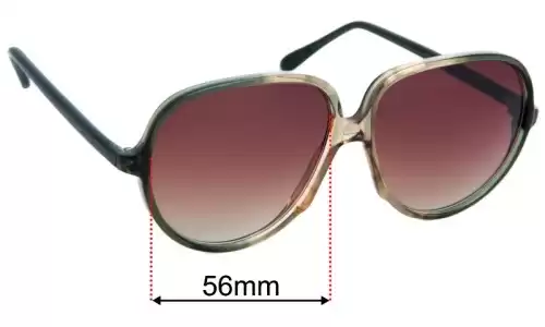 Cazal Mod 106  Replacement Lenses 56mm wide 