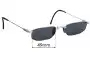 Sunglass Fix Replacement Lenses for Chai So2 - 49mm Wide 