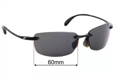 Costa Del Mar Ballast Replacement Lenses 60mm wide 