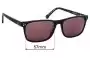 Sunglass Fix Replacement Lenses for Deus Ex Machina DEUS 1 - 57mm Wide 
