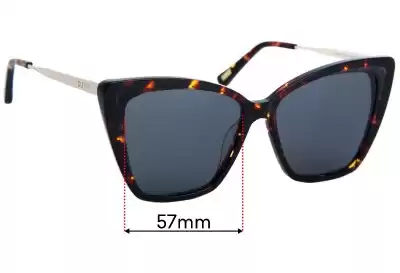 Diff Eyewear Becky II Replacement Lenses 57mm wide 