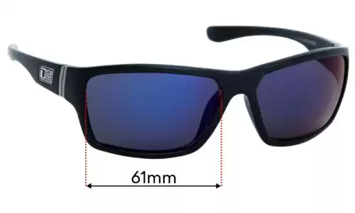 Sunglass Fix Replacement Lenses for Dirty Dog Storm - 61mm Wide Dirty Dog Storm Replacement Lenses 61mm wide