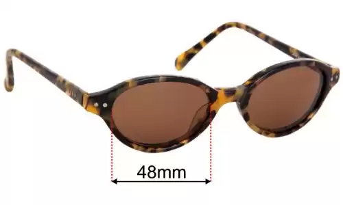 Sunglass Fix Ersatzgläser für DKNY Hayworth - 48mm Wide 
