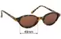 Sunglass Fix Ersatzgläser für DKNY Hayworth - 48mm Wide 