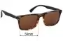 Sunglass Fix Lentes de Repuesto para Emporio Armani EA4137 - 54mm Wide 